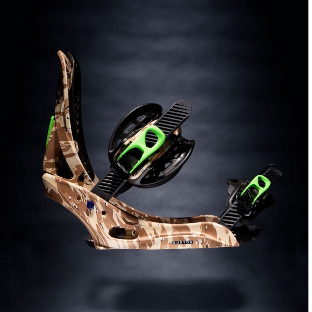Virgil x Burton Snowboard Bindings Escapade EST Off White Small